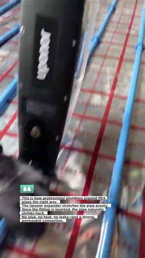 Uponor PEX Pipe Expander Tool in Action | Fast Leak-Free Plumbing #plumbing #tools #shorts