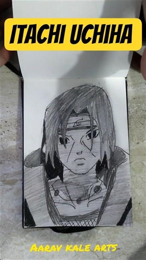 [ASMR] Itachi Uchiha| drawing 🤩✨| Naruto | #satisfying #anime #asmr #drawing #shorts