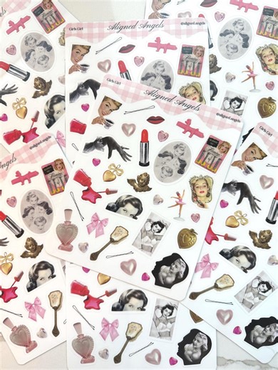 Girls Girl Sticker Sheet - Etsy
