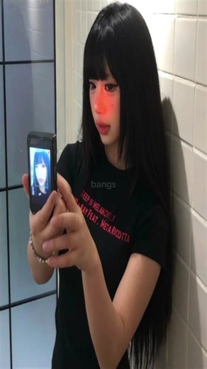 Stylish Bangs for Long Black Hair