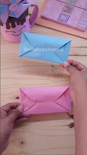 Envelope Criativo ✉️ com folha A4 ou folha de caderno FÁCIL