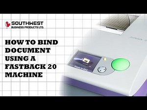 Quick DIY: How to Bind Your Document Using a Fastback 20 Machine