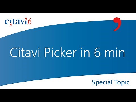 Citavi 6 Picker in 6 Minuten