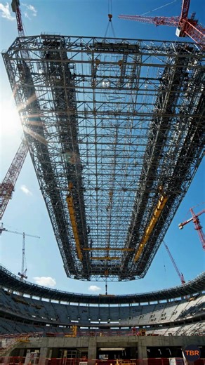 How the World's Most Iconic Stadiums Are Built From Scratch 🏟️ #shorts #stadiums