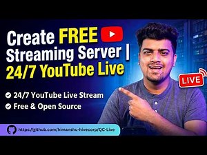 Create a FREE YouTube 24/7 Live Streaming Server | QC Live GitHub Project