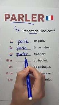 🇫🇷 Verb PARLER in the present indicative (sentence examples) #frenchverbs #frenchconjugation