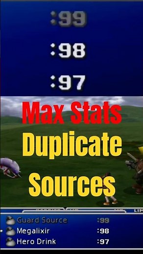 FAST MAX STATS! Duplicate your sources! W-Item Glitch Morph #ff7 #Morph #glitch