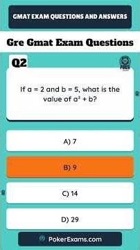 Gre Gmat Exam Questions