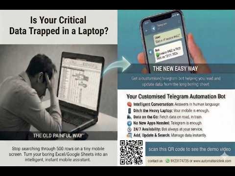 Stop Opening Sheets! Perform operations on Google Sheets Data Directly from Telegram