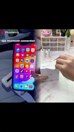 Print colorful #sticker with#Phomemo #Printer #stickynotes #christmasideas