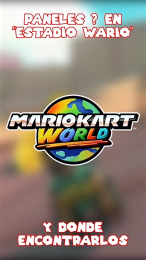 Guía PANELES INTERROGACIÓN en ESTADIO WARIO - Mario Kart World #shorts