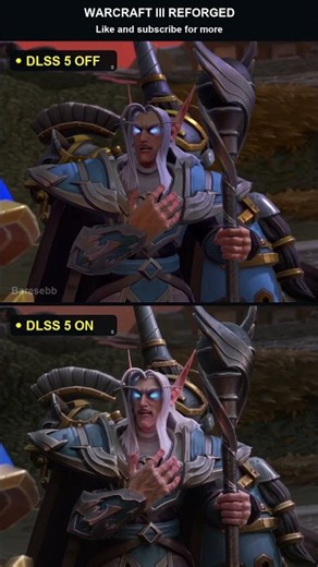 The secret to Warcraft 3 graphics: DLSS 5 – OFF vs ON #warcraft #dlss5