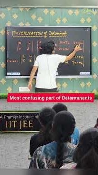 Multiplication of Determinants #maths #matrices #determinants #devsir #knowledge #iitjee #12th