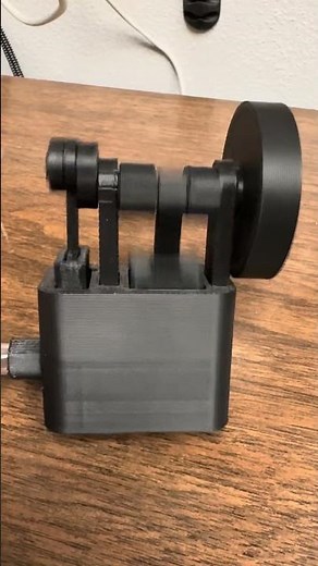 3d printed compressed air engine v2 #diy #3dprinting