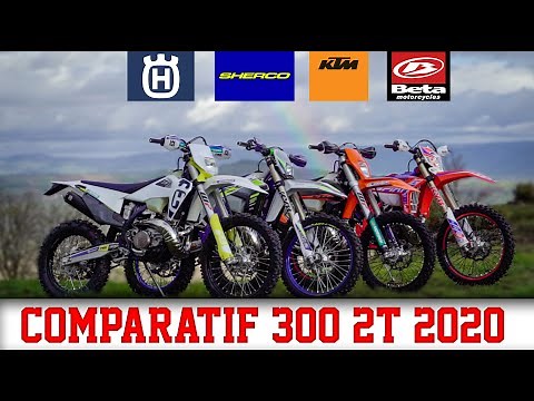 Essai Comparatif ENDURO 300 2T 2020 : KTM - HUSQVARNA - SHERCO - BETA