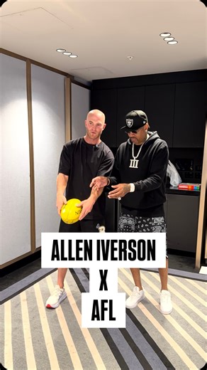 Ball Magnets on Instagram: "Allen Iverson has already mastered the fundamentals of Australian Football… 🐐 Full pod with AI coming soon…"