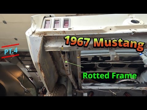 I Replaced the Rotten Rear Frame Rails on My 1967 Mustang (Full Repair)