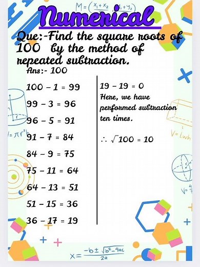 “Class 8 Mathematics: Squares & Square Roots Solved Numericals for Exams”