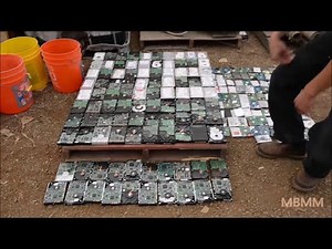 Shredding Hard Drives With Hammer Mill for Data Destruction