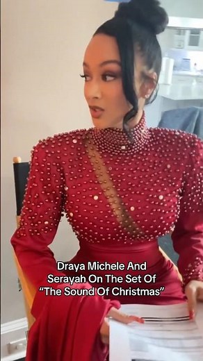 Draya Michele And Serayah On The Set Of “The Sound Of Christmas” | MegaMind Media