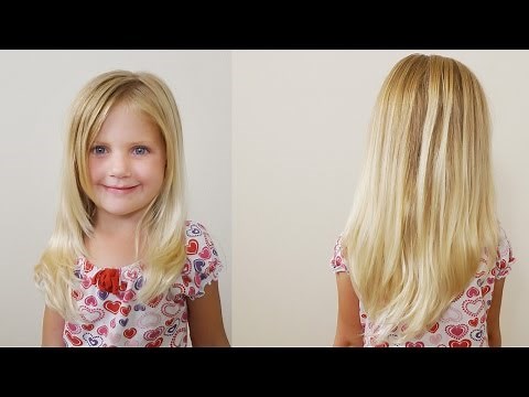How To Cut Girls Hair // Long Layered Haircut for Little Girls