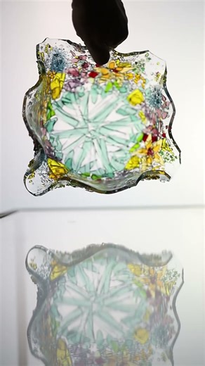 Fusing a Glass Wildlfower Bowl Part 2 #diy #disposableglasscraft #glassart