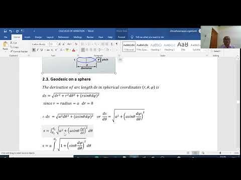 calculus of variation 4 (Geodesics)