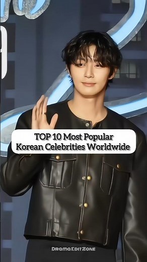 TOP 10 Most Popular Korean Celebrities Worldwide ✨🌍 #shorts #parkseojoon #gongyoo #top10