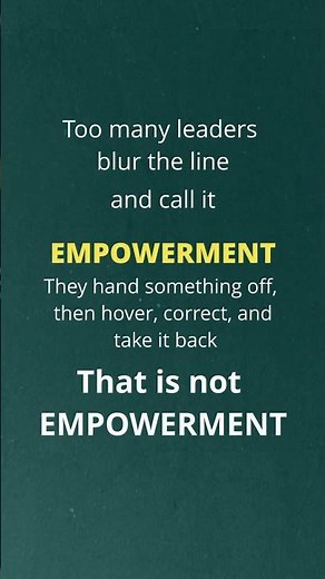 Empowerment without Trust...is Bust! #entrepreneurship #businessmindset #johnfairclough