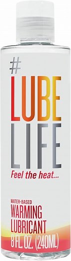 LUBELIFE Water-Based Warming Lubricant For Sex, Non-Staining Intimate Lubricant, 8 fl oz