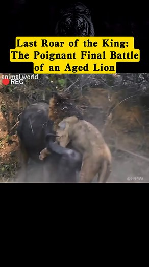 7.2K views · 39 reactions | Last Roar of the King： The Poignant Final Battle of an Aged Lion #fy... | B3 Clip | Facebook