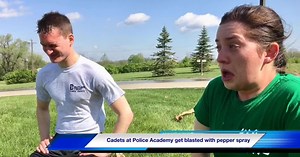 Today’s lesson at Butler Tech: Pepper spray to the face