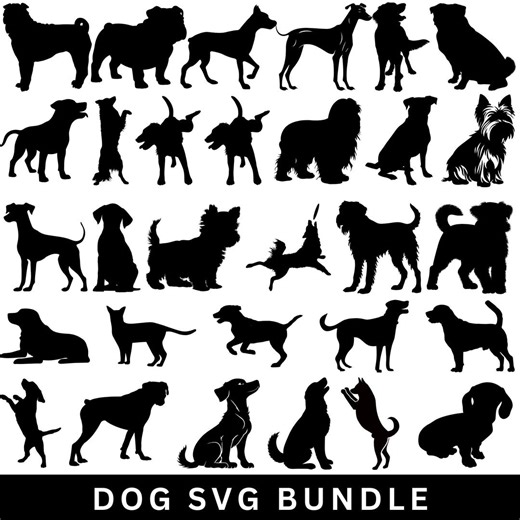 Dog Breeds SVG Bundle, Clipart, PNG, Cricut Files (digital Download) - Etsy