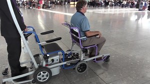 e-Mobby with electric device to connect Mobby wheelchairs