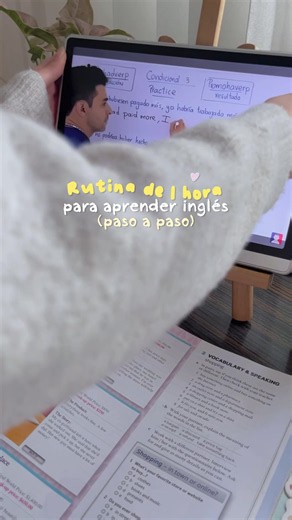 Rutina de 1 hora para aprender inglés: gramática, vocabulario, listening y speaking