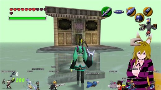 Sick Momma Foox gets lost in the Temple of Fire Hatsune Miku Mod Ocarina of Time (GER/ENG)