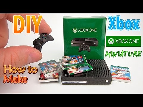 DIY Realistic Miniature Xbox One Console | DollHouse
