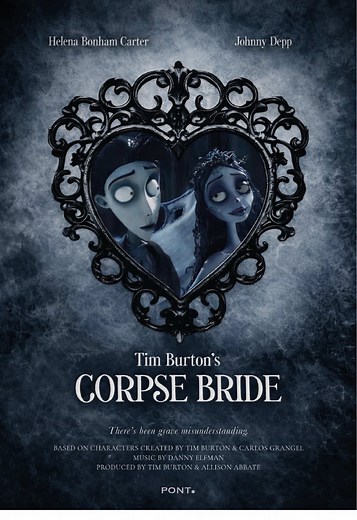 Corpse Bride alternatifi - motion poster ig: pont.design #corpsebride #timburton #tasarım #poster #kesfet