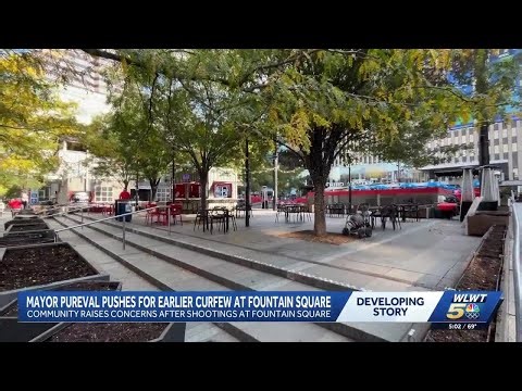 Cincinnati mayor proposes earlier curfew after Fountain Square shootings
