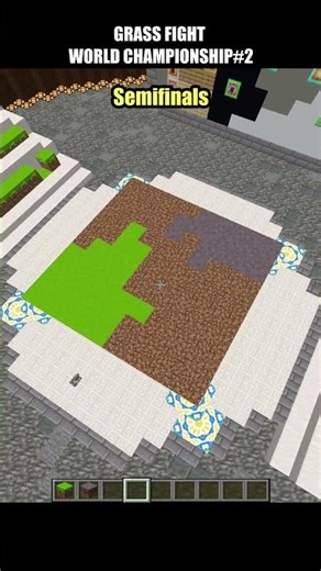 Minecraft Grass Fight 2 Lime vs Gray