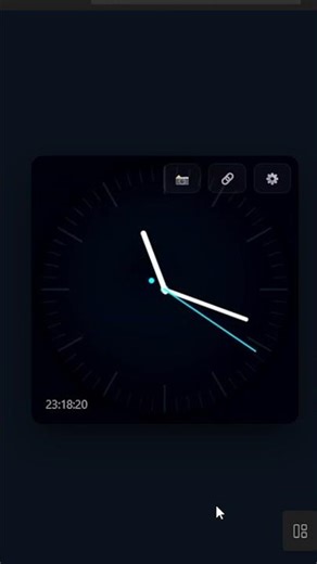 Responsive Animated Clock ⏰ Modern Web Design Demo