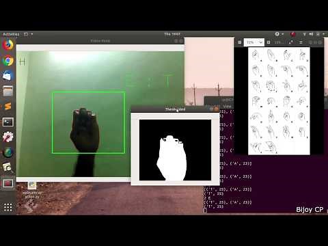Sign Language Recognition using CNN Tensorflow