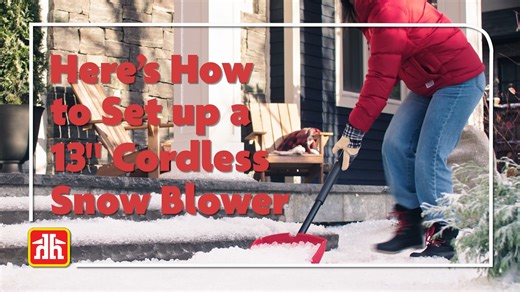 Plow your way into the New Year! ❄ Here’s how to set up your new cordless snow blower step-by-step so you’re ready to tackle every storm with zero cords and zero hassle. | New Hamburg Home Hardware