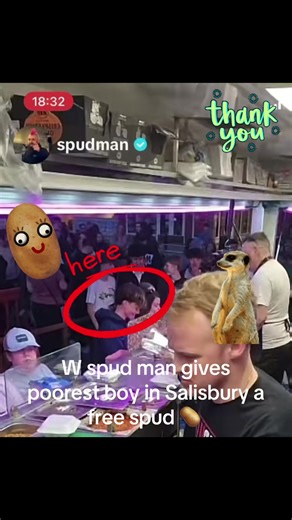 Spudman Gives Free Potato to Salisbury Boy