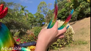 Kircust Garden Sculpture & Statues, Metal Rooster Decor with Solar Lights, Colorful Chicken Yard Art Lawn Ornaments, Animal Garden Art Sculptures for Outdoor Patio Backyard, Set of 2