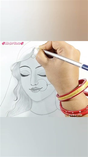 Bride Drawing #shorts #art #drawing #girldrawing #bride