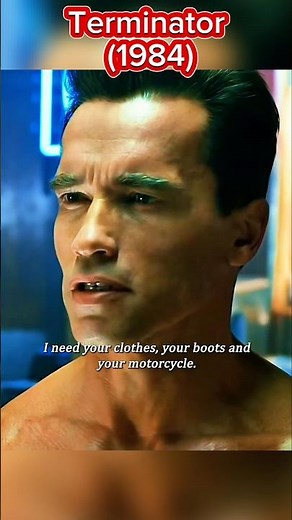 Terminator (1984) | "I need your clothes, your boots and your motorcycle"🕶 #shorts #movie #fyp #film