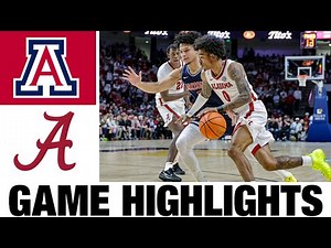 #1 Arizona vs #12 Alabama Highlights | Men's Basketball | College Basketball 2025