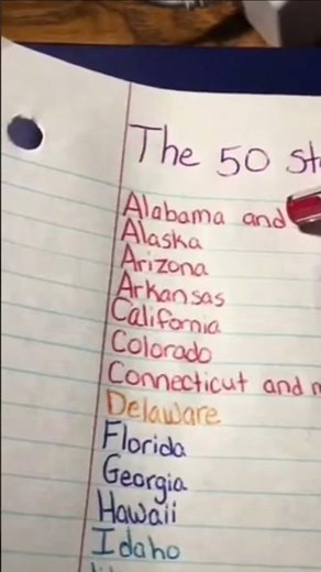The 50 states song