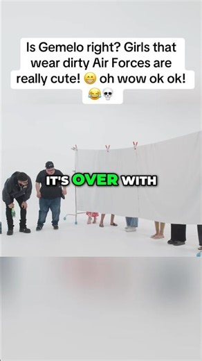 The moment Gemelo teaches Theo when girls wear Air Force’s that are dirty they are really cute!